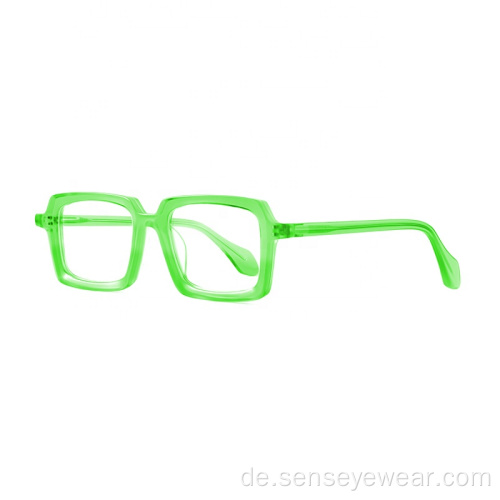 Unisex-Vintage-Kegel-acetat-optische Eyewearrahmen-Gläser